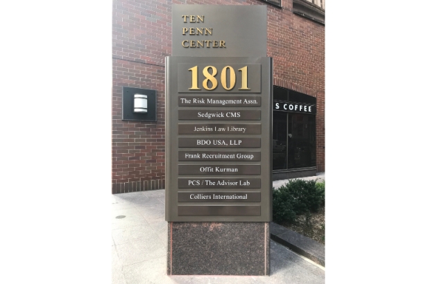 Ten Penn Center Sign