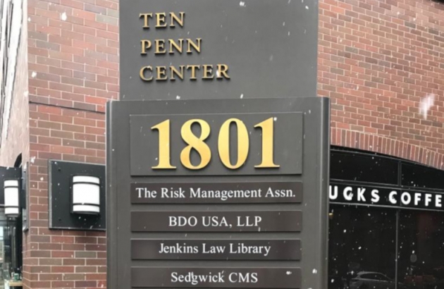 Ten Penn Center Sign