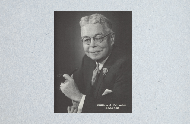 Photo of William A. Schnader from the cover of The Shingle, June 1968, vol. 31, no. 6.